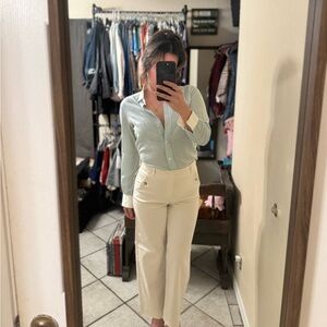 Vintage light blue blouse